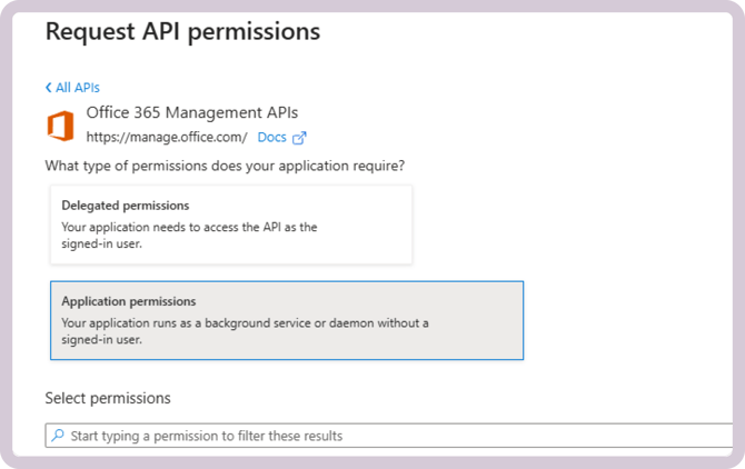 Application permissions