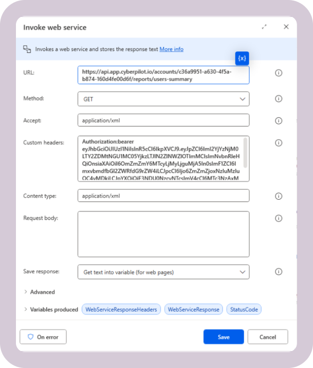 API: Integration with Power Automate