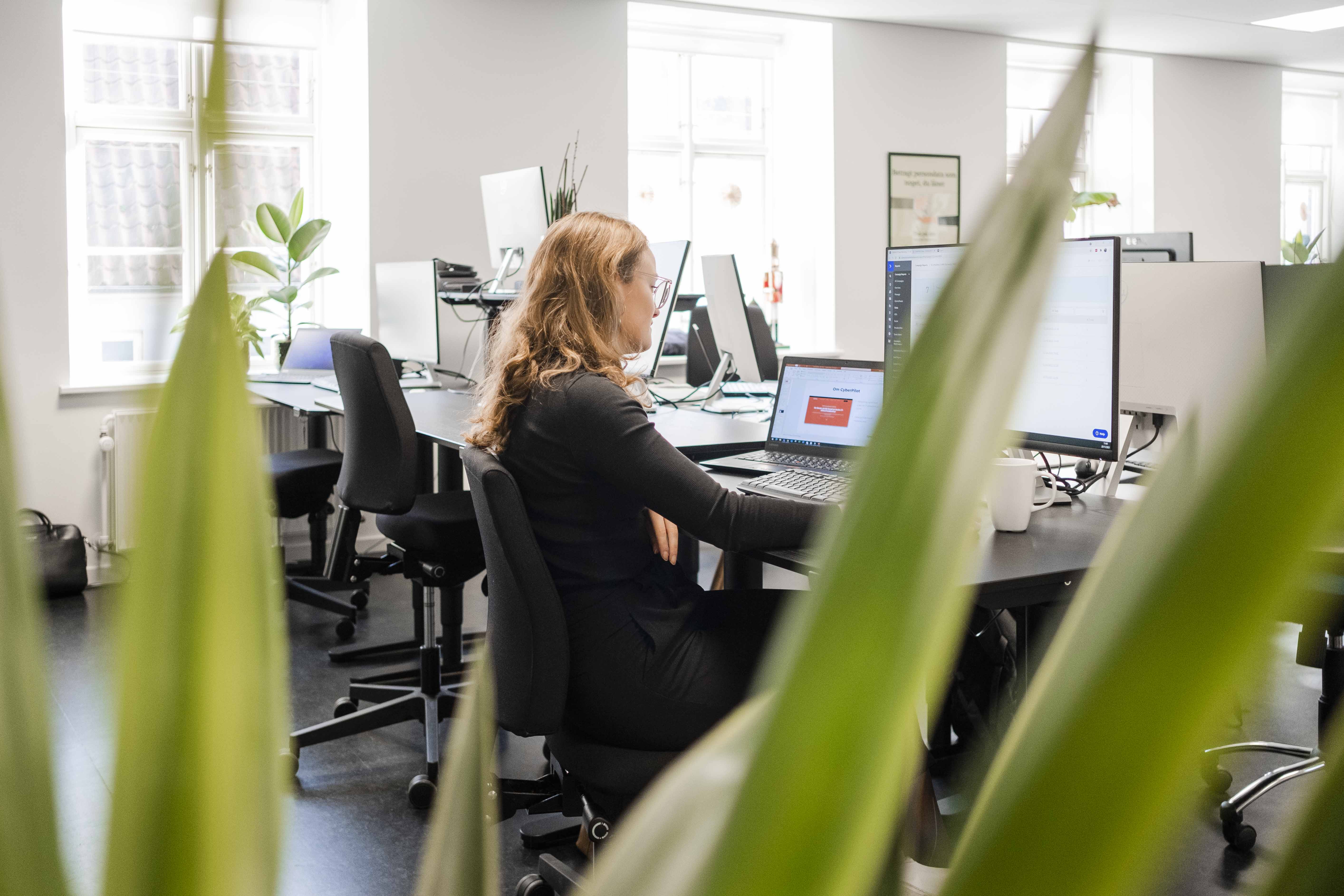 Person working